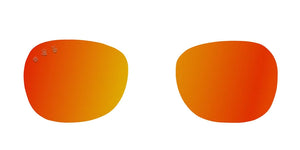 Roshambobaby Red Mirrored Polarized Replacement Lens Set