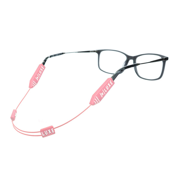 Luxe Performance Eyewear Cable Strap Pink 14"