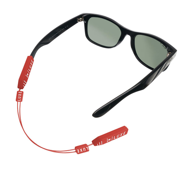 Luxe Performance Eyewear Cable Strap Red 14"