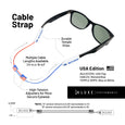 Luxe Performance Eyewear Cable Strap USA 14"